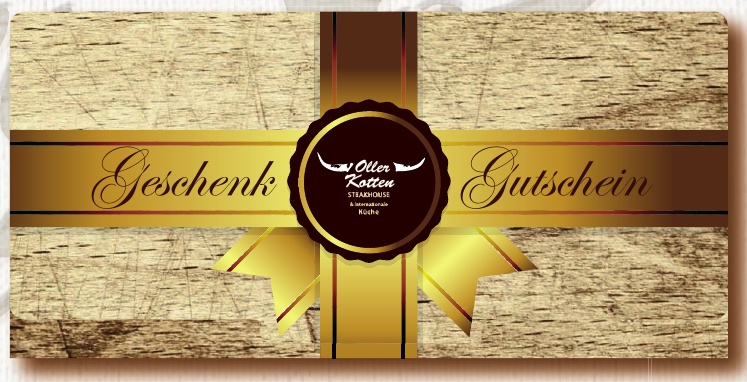 Geschenkgutschein des Oller Kotten